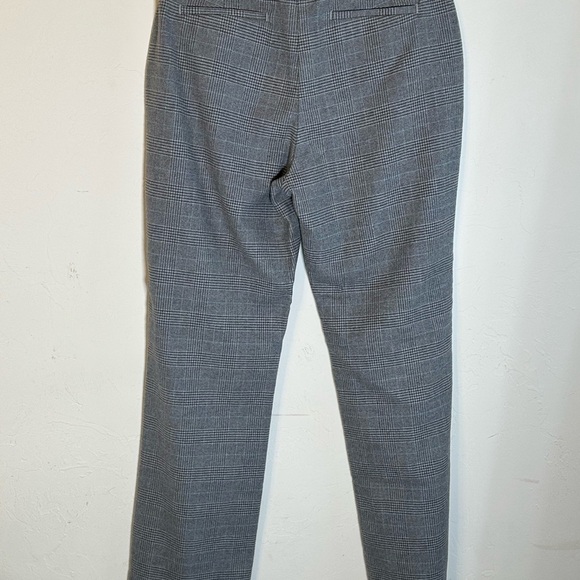L.L. Bean Classic Fit Gray Plaid 100% Cotton Fully Lined Career Trousers Sz 10 - Picture 6 of 11